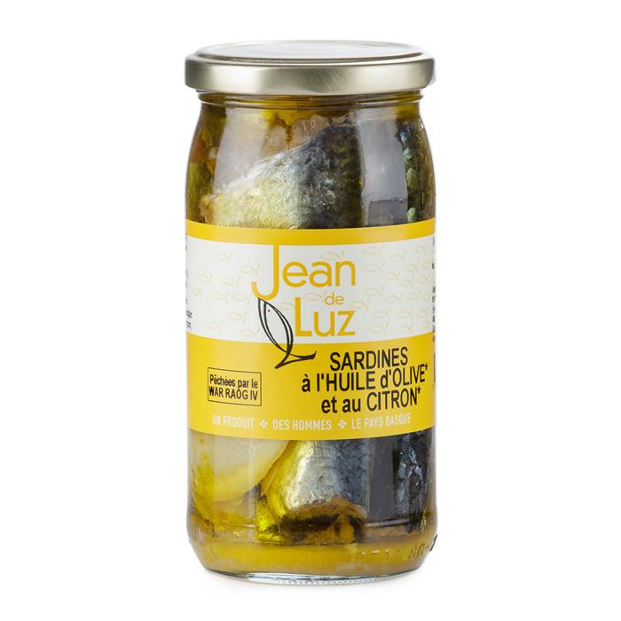 Sardines à l'huile olive & citron bio 270 g