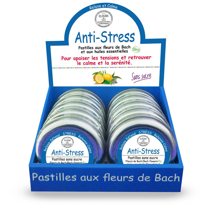 Anti-stress BIO - 12 boîtes 45g + présentoir 12 box