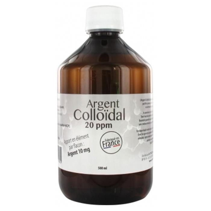 Argent colloïdal 20ppm 500 ml Argent colloïdal 20ppm 500 ml