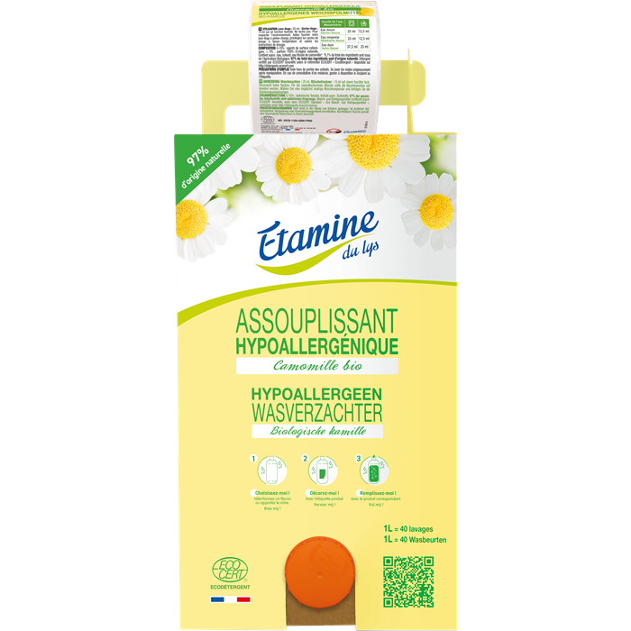 Assouplissant hypoallergénique camomille 10 kg Assouplissant hypoallergénique camomille 10 kg