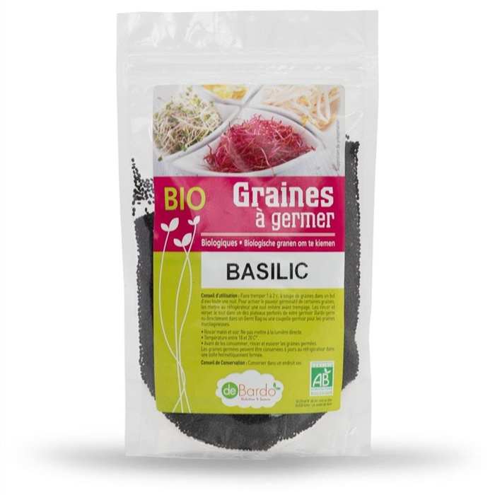 Basilic bio* (graine à mucilage) 100 g Basilic bio* (graine à mucilage) 100 g