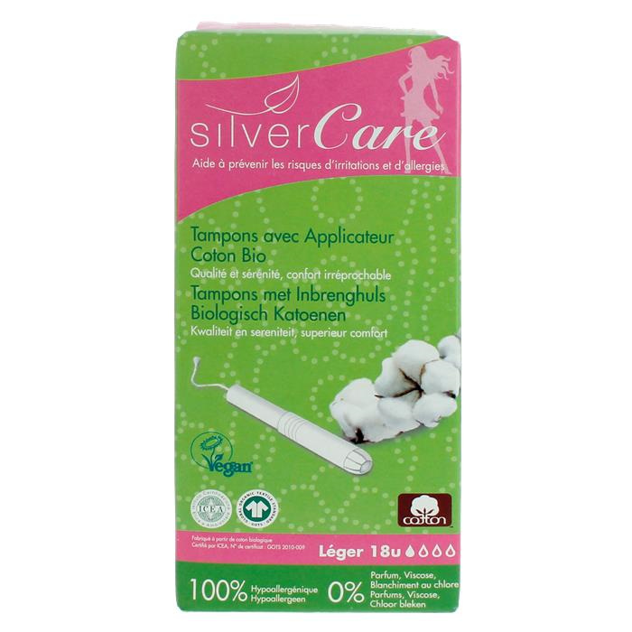 Biologisch katoenen tampons - lichte menstruatie 18 u Biologisch katoenen tampons - lichte menstruatie 18 u