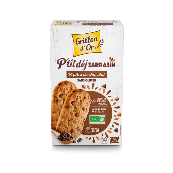 Biscuits petit dejeuner sarrasin pépites de chocolat bio* 150 g