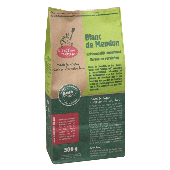 Blanc de Meudon - multigebruik voor binnen & buiten 500 g sac Blanc de Meudon - multigebruik voor binnen & buiten 500 g sac