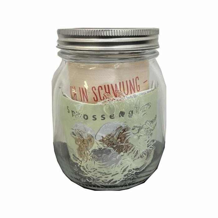 Bocal germoir unitaire en verre 1p. Bocal germoir unitaire en verre 1p.