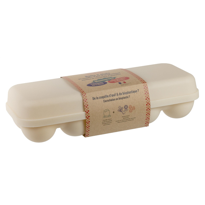 Boîte 10 oeufs coquille - naturel 1 p. Boîte 10 oeufs coquille - naturel 1 p.