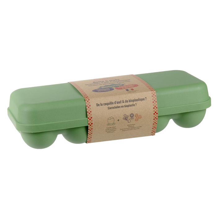 Boîte 10 oeufs coquille - vert Boîte 10 oeufs coquille - vert
