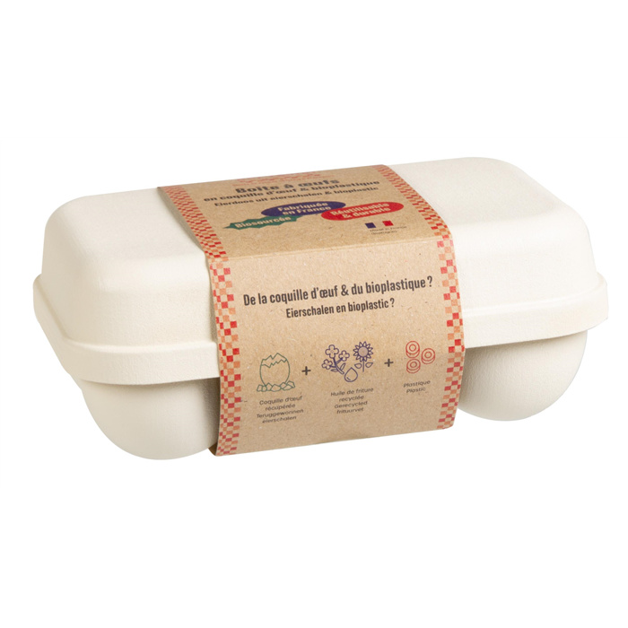 Boîte 6 oeufs coquille - naturel Boîte 6 oeufs coquille - naturel