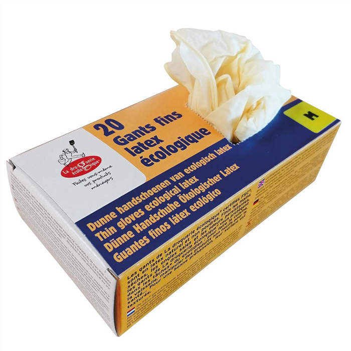 Boîte de 20 gants M latex fin Boîte de 20 gants M latex fin