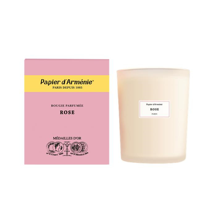 Bougie papier à la rose Bougie papier à la rose