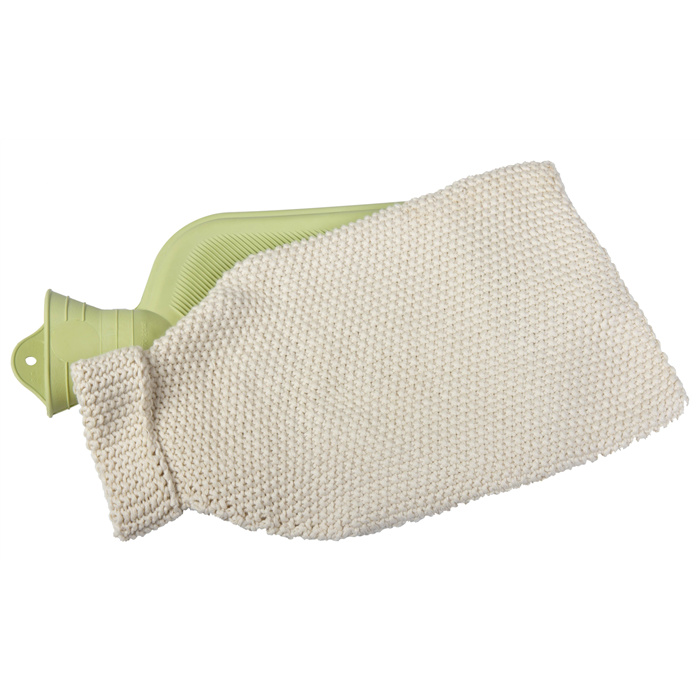 Bouillotte 2L latex + housse coton bio Bouillotte 2L latex + housse coton bio