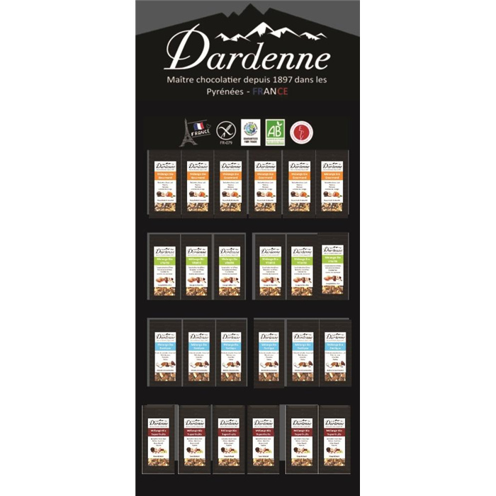 Box mix mélange fruits secs 96+32u Box mix mélange fruits secs 96+32u