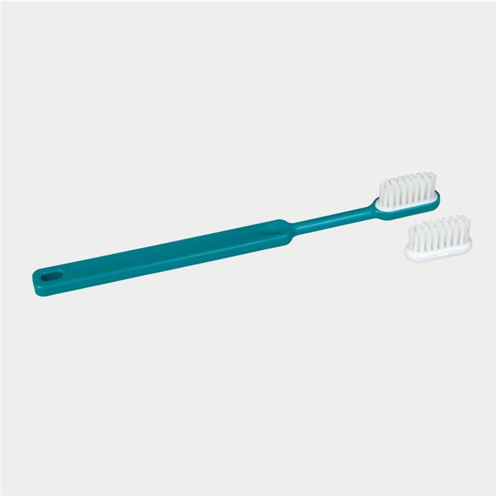 Brosse à dents bleu lagon medium rechargeable en bioplastique Brosse à dents bleu lagon medium rechargeable en bioplastique
