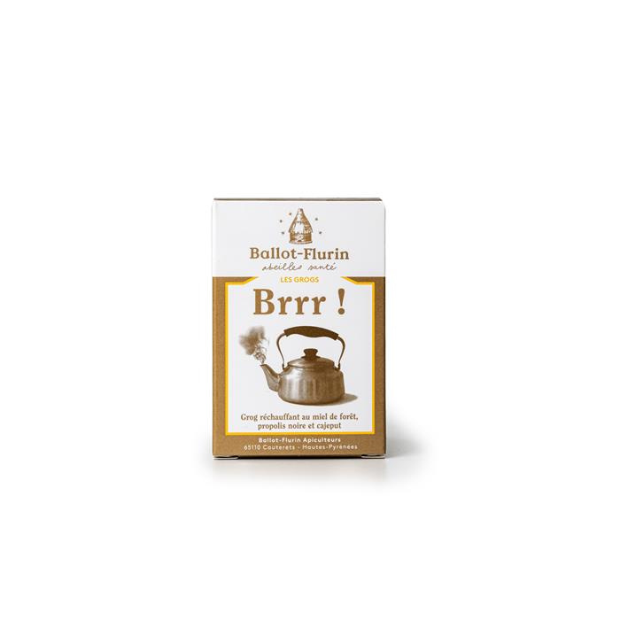 Brrr, Grog réchauffant au miel, propolis & cajeput 125 g Brrr, Grog réchauffant au miel, propolis & cajeput 125 g
