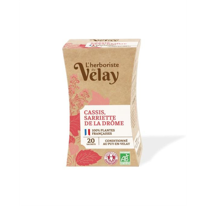Cassis Sarriette de la Drôme 20 sachets Cassis Sarriette de la Drôme 20 sachets