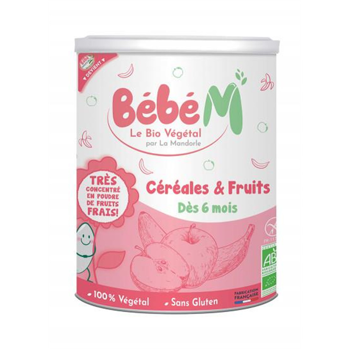 Céréales & fruits bébé dés 6 mois bio* 400 g Céréales & fruits bébé dés 6 mois bio* 400 g