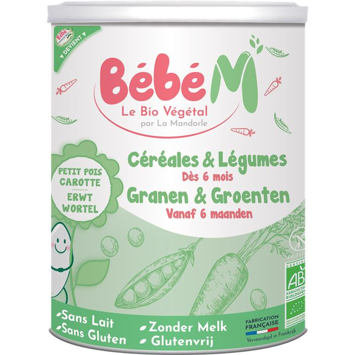 Céréales & légumes bébé dés 6 mois bio* 400 g