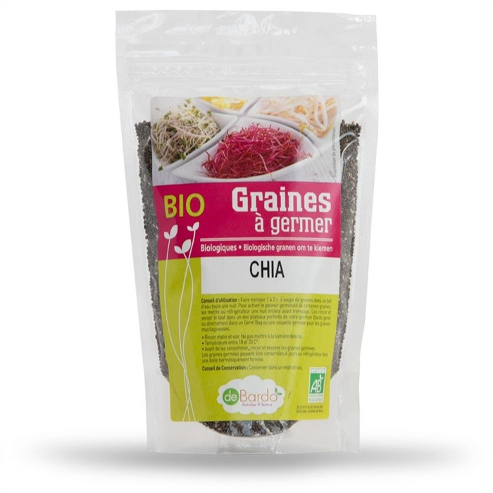 Chia bio* (graine à mucilage) 200 g Chia bio* (graine à mucilage) 200 g