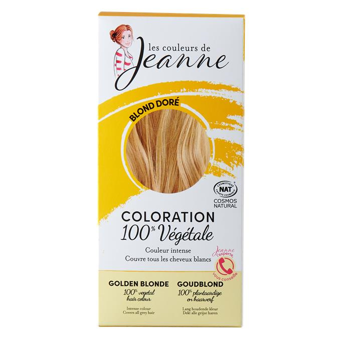 Coloration 100% végétale - blond doré 2 x 50 g