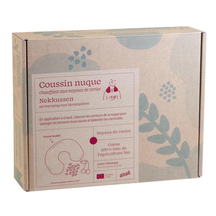 Coussin nuque noyaux cerises Coussin nuque noyaux cerises