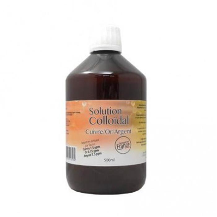 Cuivre - Or - Argent colloïdal 500 ml Cuivre - Or - Argent colloïdal 500 ml