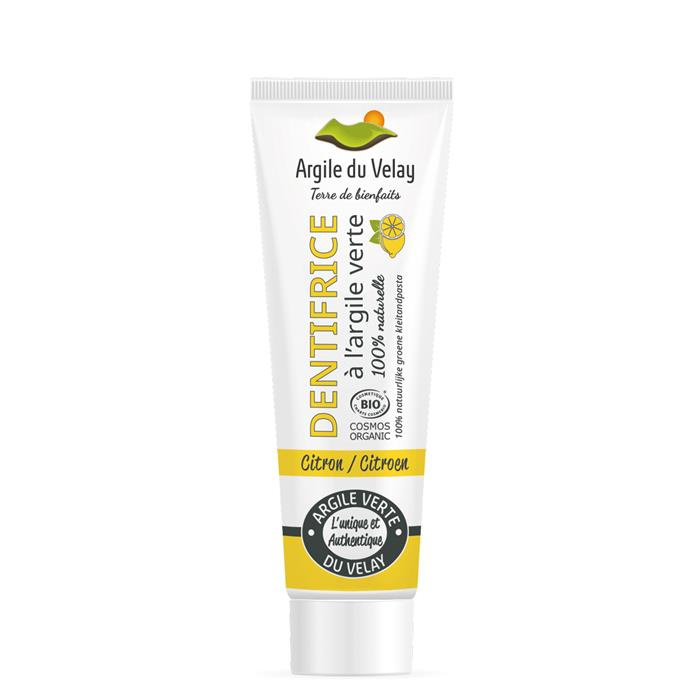 Dentifrice citron à l'argile verte 75 g Dentifrice citron à l'argile verte 75 g