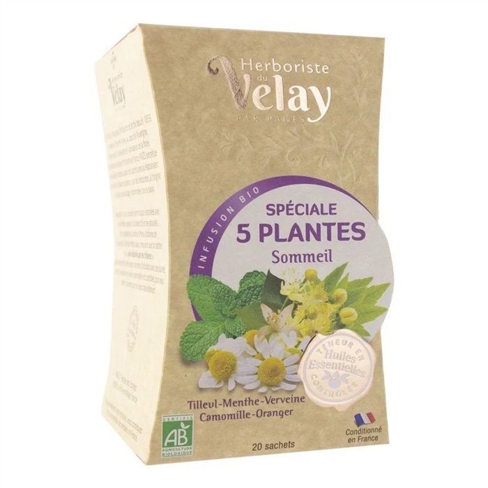 Détente 5 plantes bio* 20 sachets Détente 5 plantes bio* 20 sachets