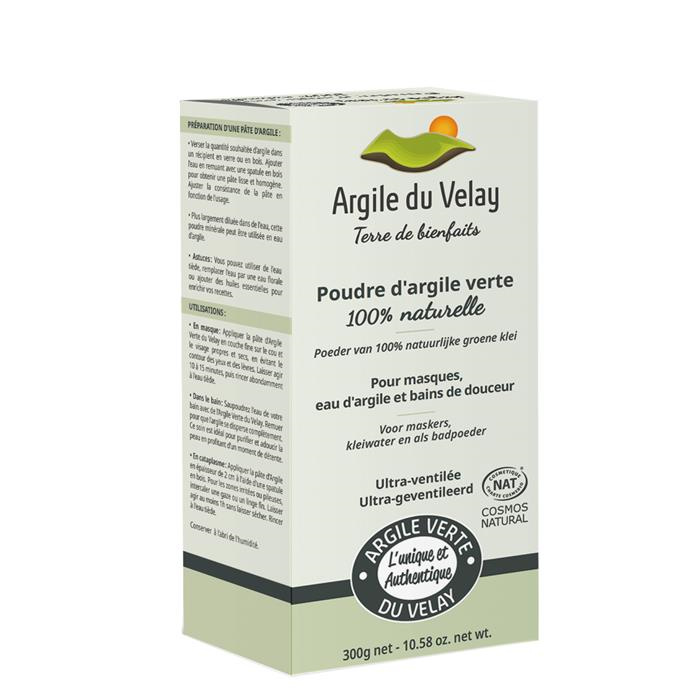 Doos superfijne groene klei van Velay 300 g Doos superfijne groene klei van Velay 300 g