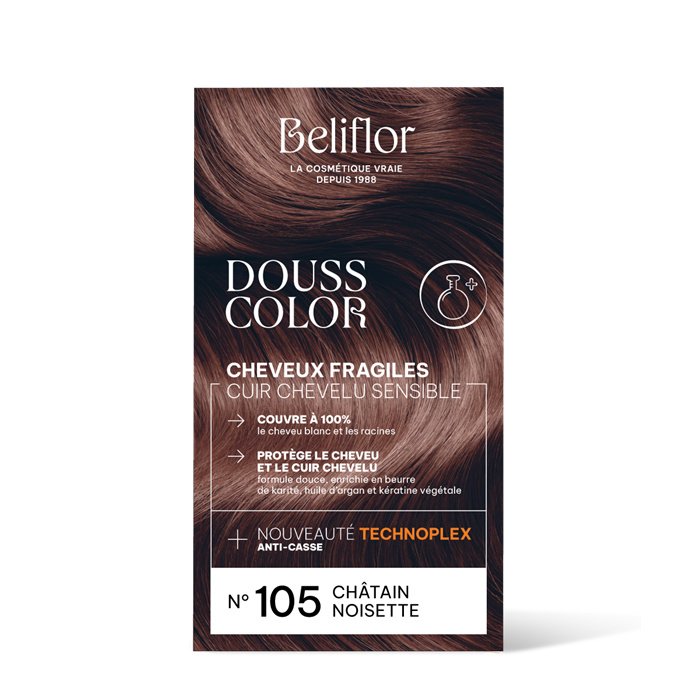 Dousscolor n° 105 Chatain noisette 131 ml Dousscolor n° 105 Chatain noisette 131 ml