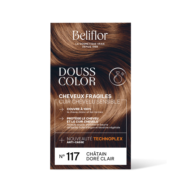 Dousscolor n° 117 Chatain doré Clair 131 ml Dousscolor n° 117 Chatain doré Clair 131 ml