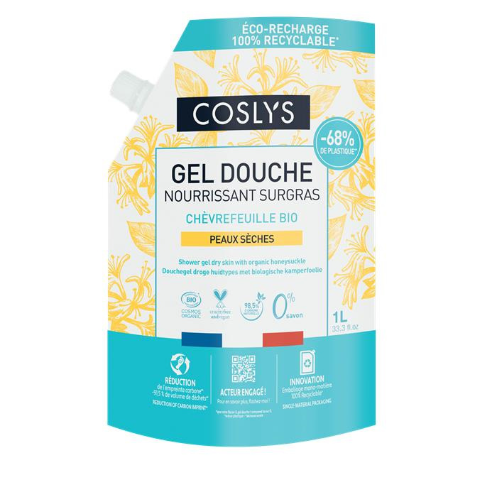 Doypack gel douche nourissant chèvrefeuille 1 L