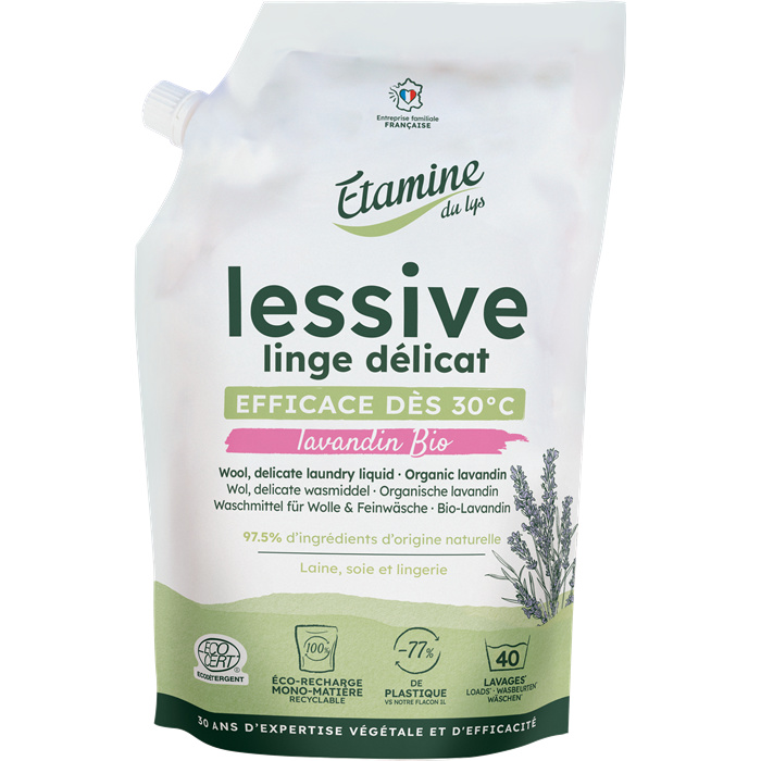 Doypack lessive Linge délicat lavandin bio* 1 L Doypack lessive Linge délicat lavandin bio* 1 L