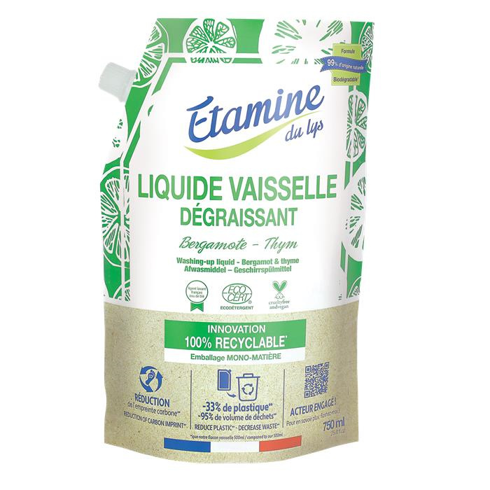 Doypack vaisselle bergamote & thym 750 ml Doypack vaisselle bergamote & thym 750 ml
