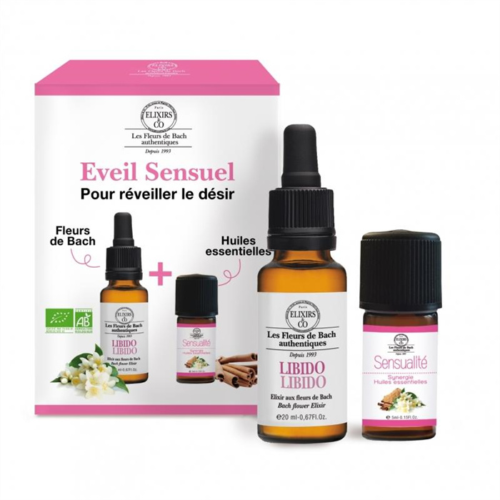 Eveil sensuel Elixir libido + synergie sensuel 20 ml + 5 ml