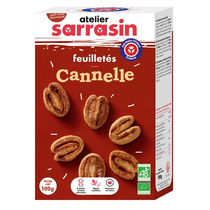 Feuilletés sarrasin cannelle bio* 100 g Feuilletés sarrasin cannelle bio* 100 g