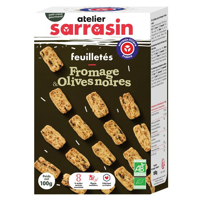 Feuilletés sarrasin olive noire bio* 100 g Feuilletés sarrasin olive noire bio* 100 g