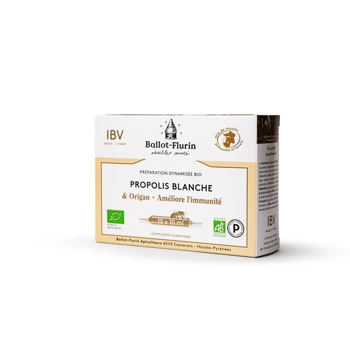 FINI//Ampoules propolis blanche bio///ARRETEE 10 x 10 ml FINI//Ampoules propolis blanche bio///ARRETEE 10 x 10 ml