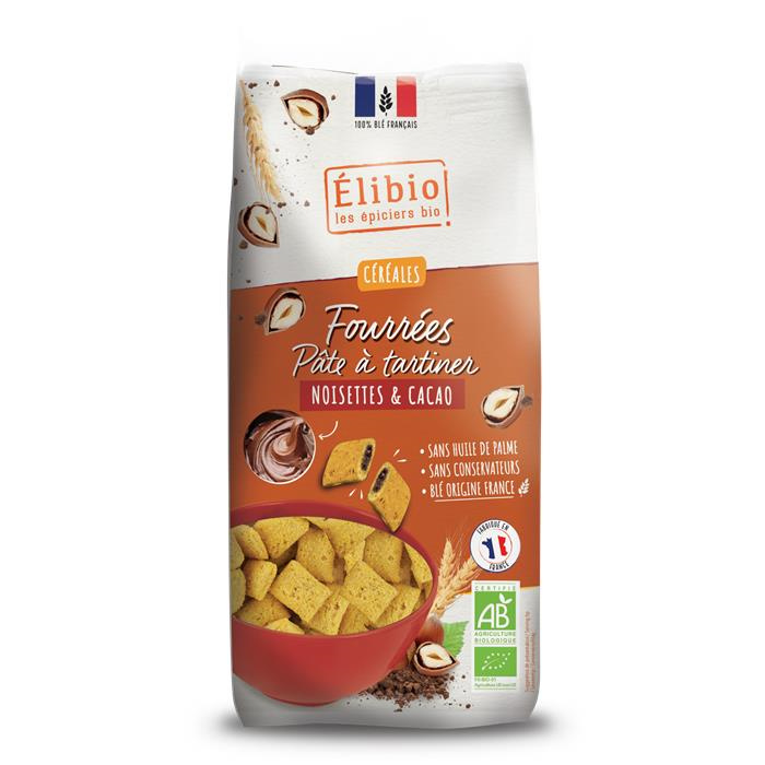 Fourrées pâtes à tartiner noisette et cacao 375 g Fourrées pâtes à tartiner noisette et cacao 375 g