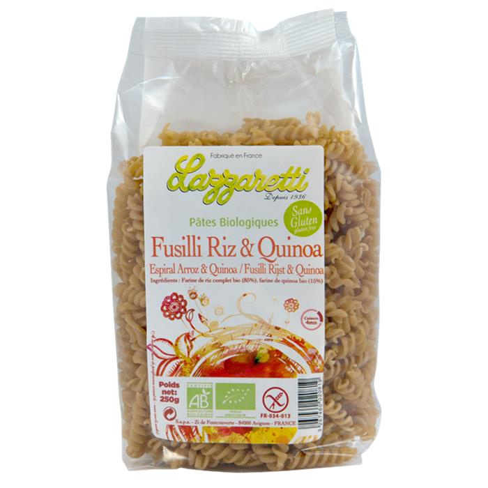 Fusillis riz et quinoa bio* 250 g Fusillis riz et quinoa bio* 250 g