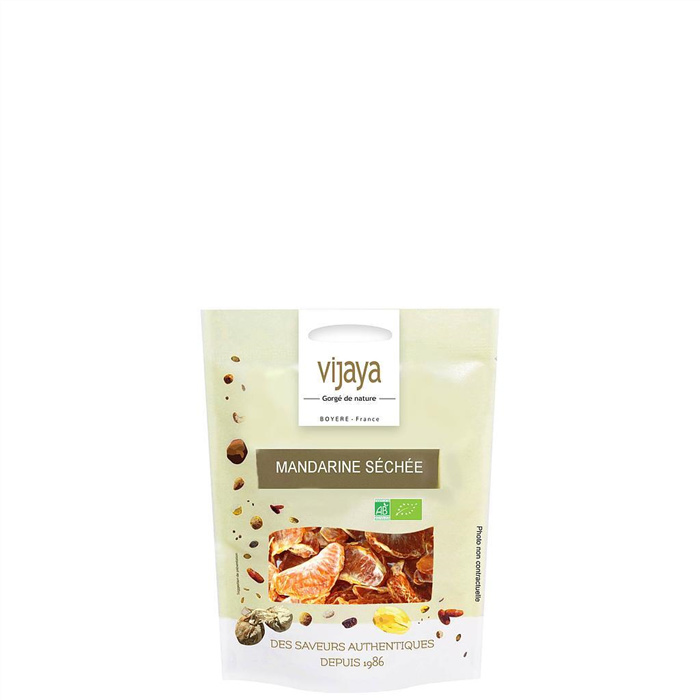 Gedroogde Mandarijn kwartjes Bio* 60gr Gedroogde Mandarijn kwartjes Bio* 60gr