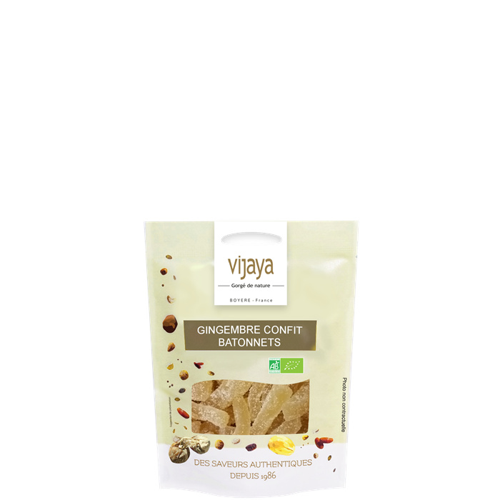 Gekonfijte gemberstaafjes bio* 125 g Gekonfijte gemberstaafjes bio* 125 g