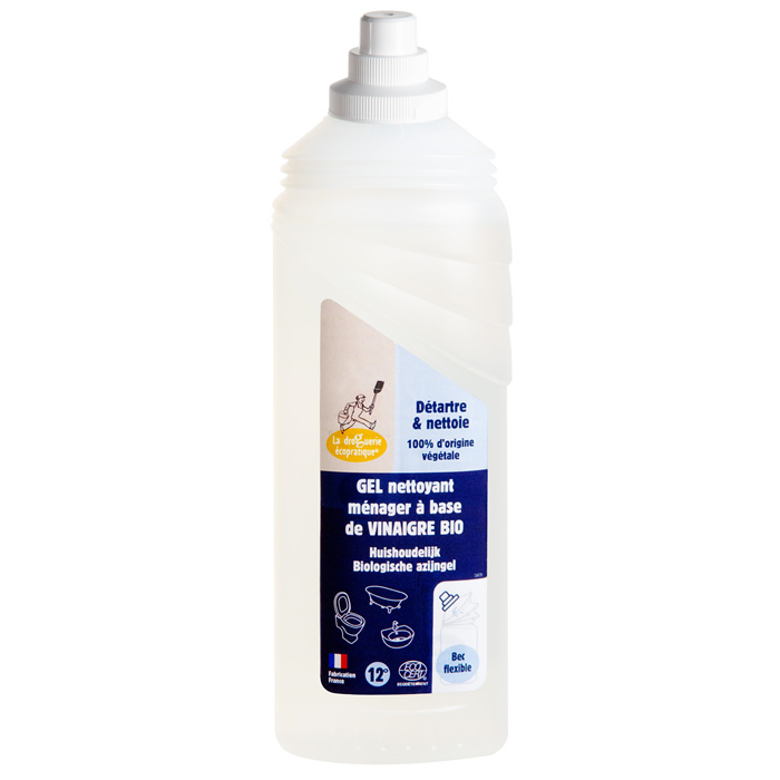 Gel nettoyant vinaigre bio 12° avec bouchon blanc 75 cl Gel nettoyant vinaigre bio 12° avec bouchon blanc 75 cl