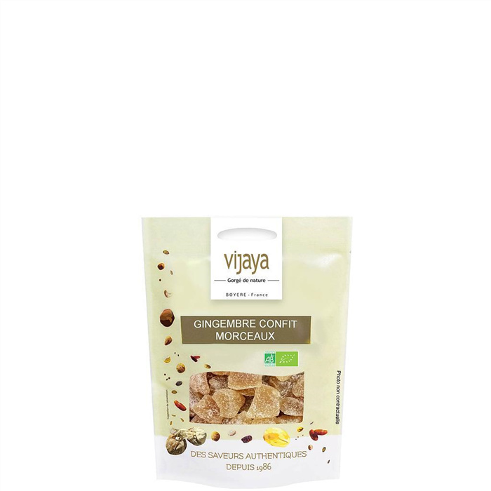 Gingembre confit Morceaux bio* 125 g Gingembre confit Morceaux bio* 125 g