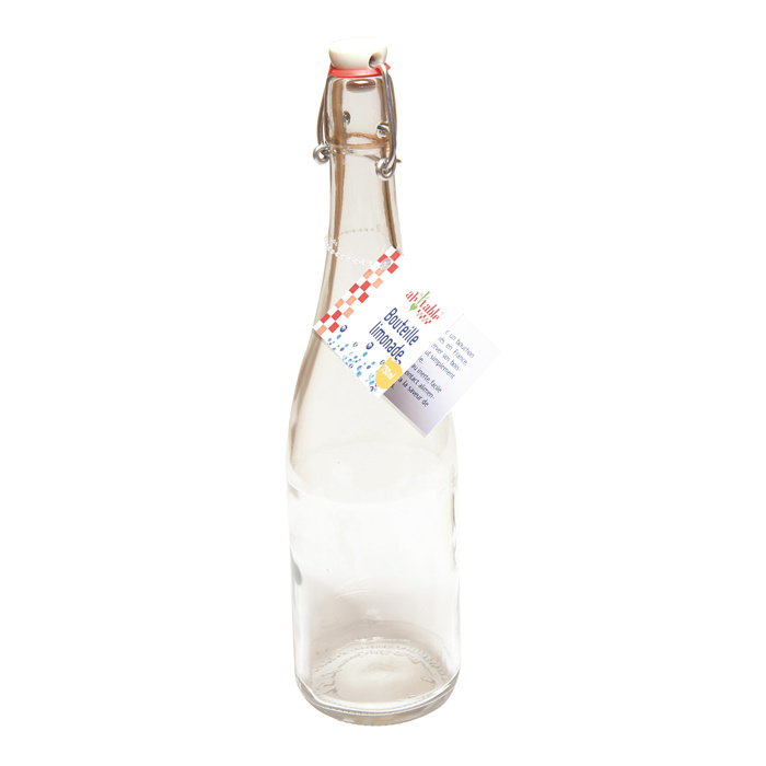 Glazen fles met ronde bodem 75 cl Glazen fles met ronde bodem 75 cl