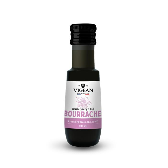 Huile de bourrache cosmétique bio* 10 cl Huile de bourrache cosmétique bio* 10 cl