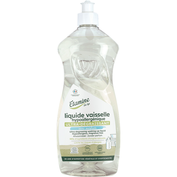 Hypoallergeen afwasmiddel zonder parfum 1 L Hypoallergeen afwasmiddel zonder parfum 1 L