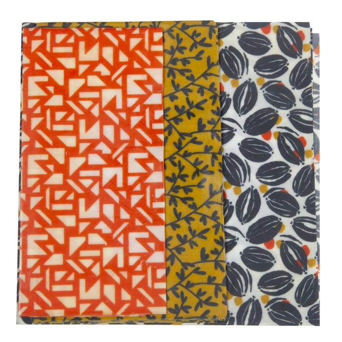 Kit emballage à la cire réutilisable rectangle 3 pcs Kit emballage à la cire réutilisable rectangle 3 pcs