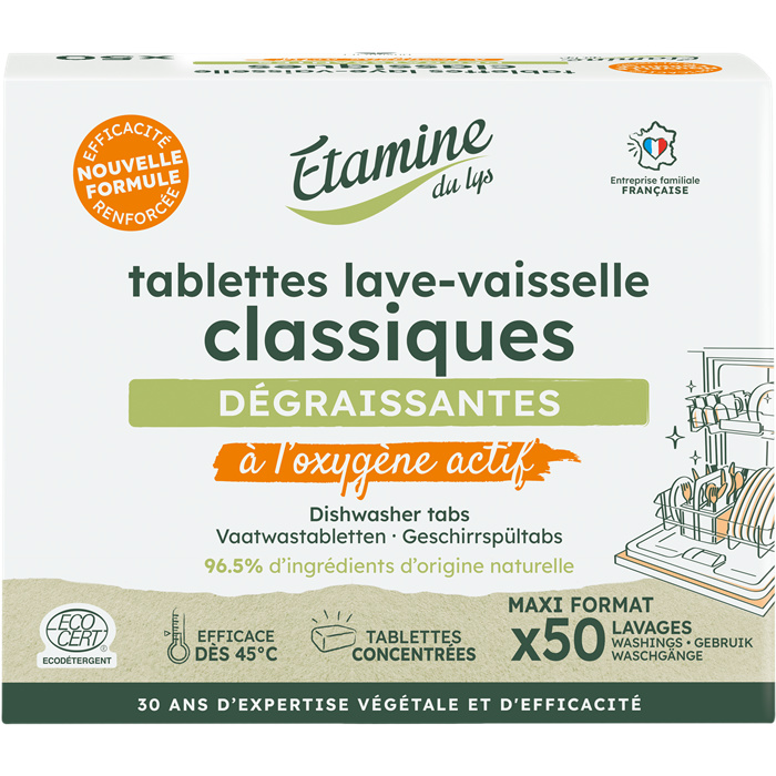 Klassieke vaatwastabletten (nieuwe formule) 50 u Klassieke vaatwastabletten (nieuwe formule) 50 u