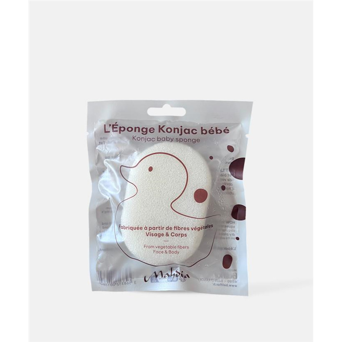 Konjac vochtige Baby gezichts- en lichaamspons 100% plantaardige vezels Konjac vochtige Baby gezichts- en lichaamspons 100% plantaardige vezels