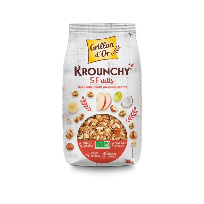 Krounchy 5 fruits bio* 500 g Krounchy 5 fruits bio* 500 g